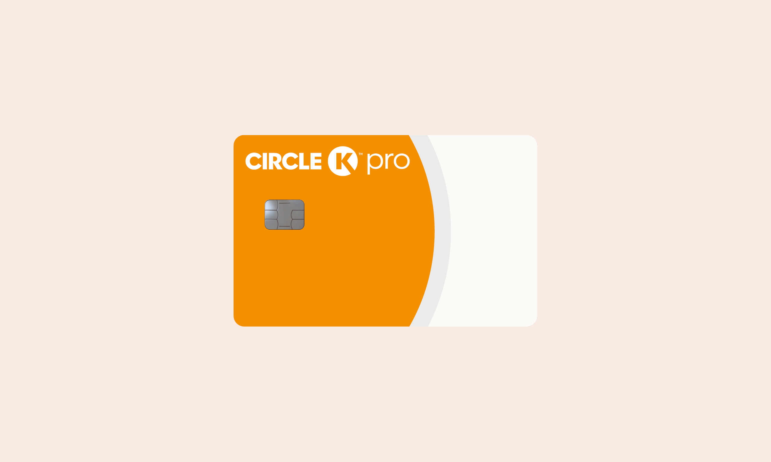 Circle K Pro-kaart met lichte achtergrond