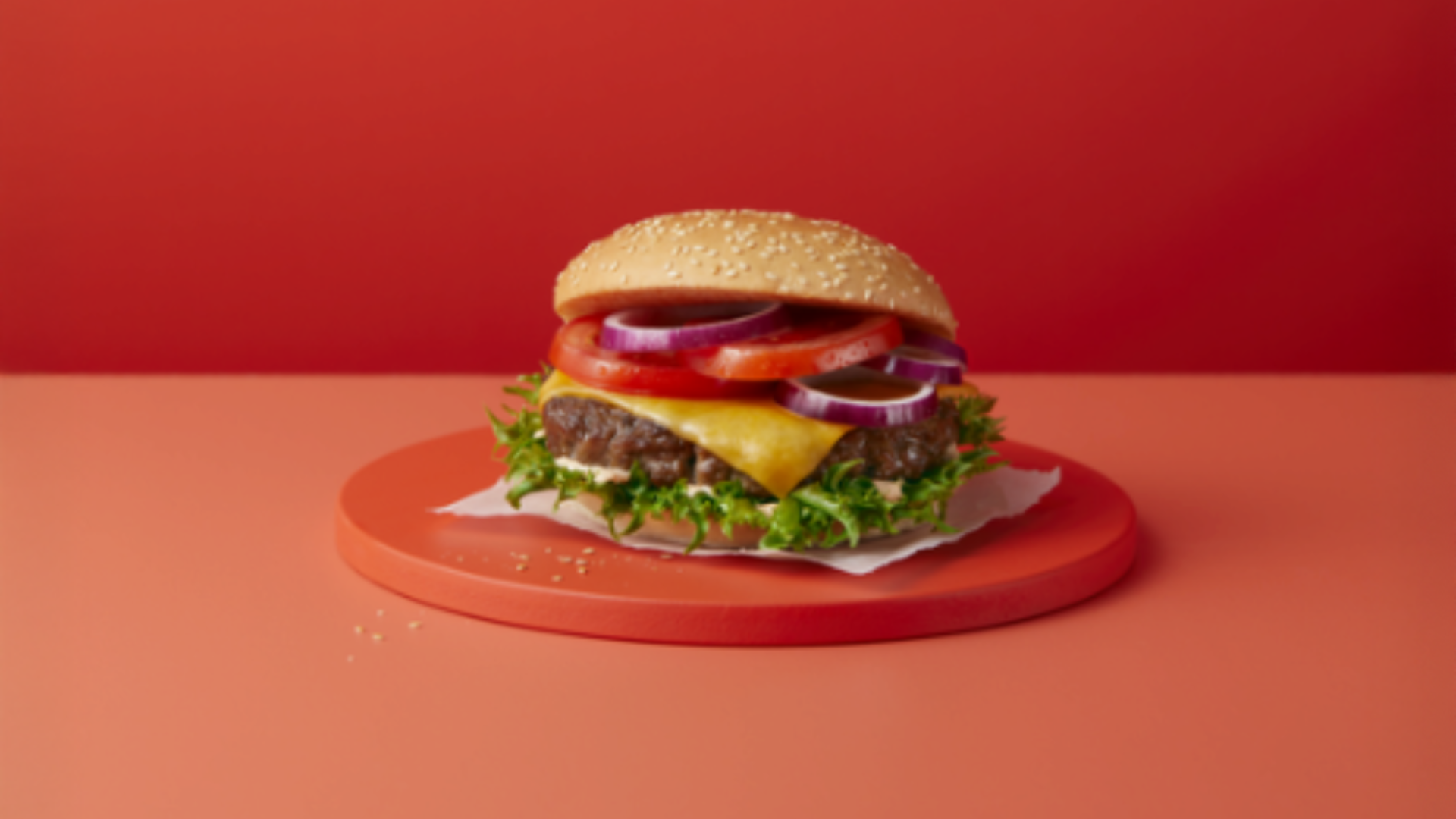 hamburger rode achtergrond landscape
