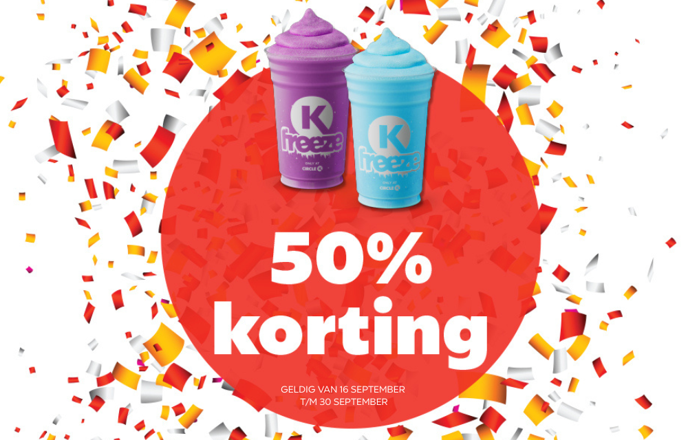 50% korting op K Freeze