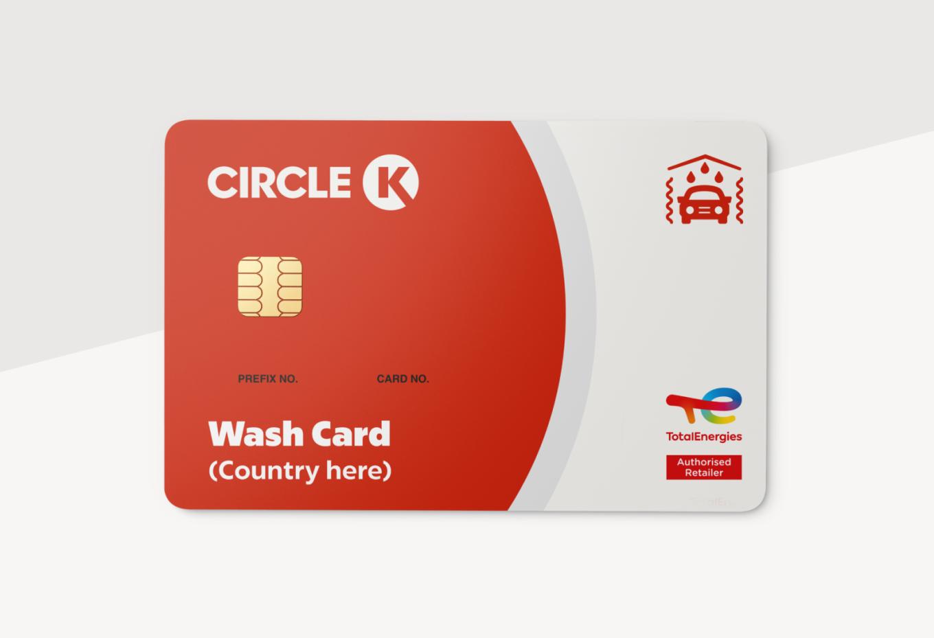 Circle K waskaart